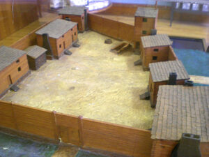 Fort Dummer model at Brattleboro History Center