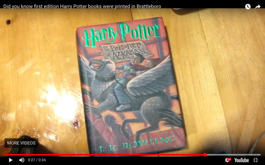 Did you know first edition Harry Potter books were printed in Brattleboro?