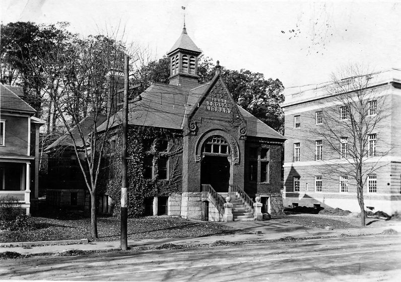 Old Brooks Library with Post Office